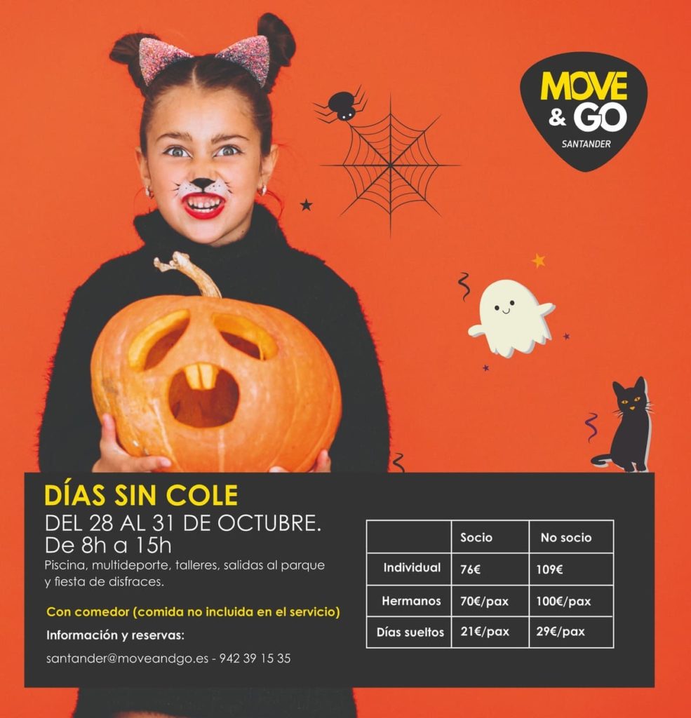 Campus infantil Halloween 2024 en Move&Go Santander